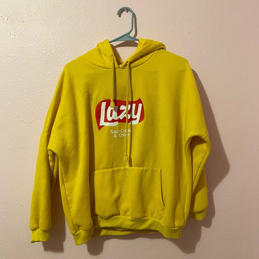 Lays Chips Lazy Yellow Hoodie